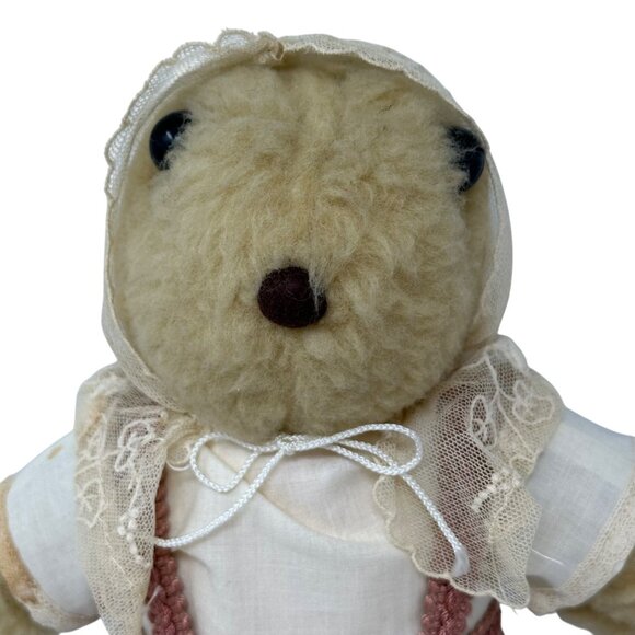 Raebhat Originals Faces of Time Prairie Dog Bear 13 inch Vintage Scotland Tweed - Picture 6 of 16